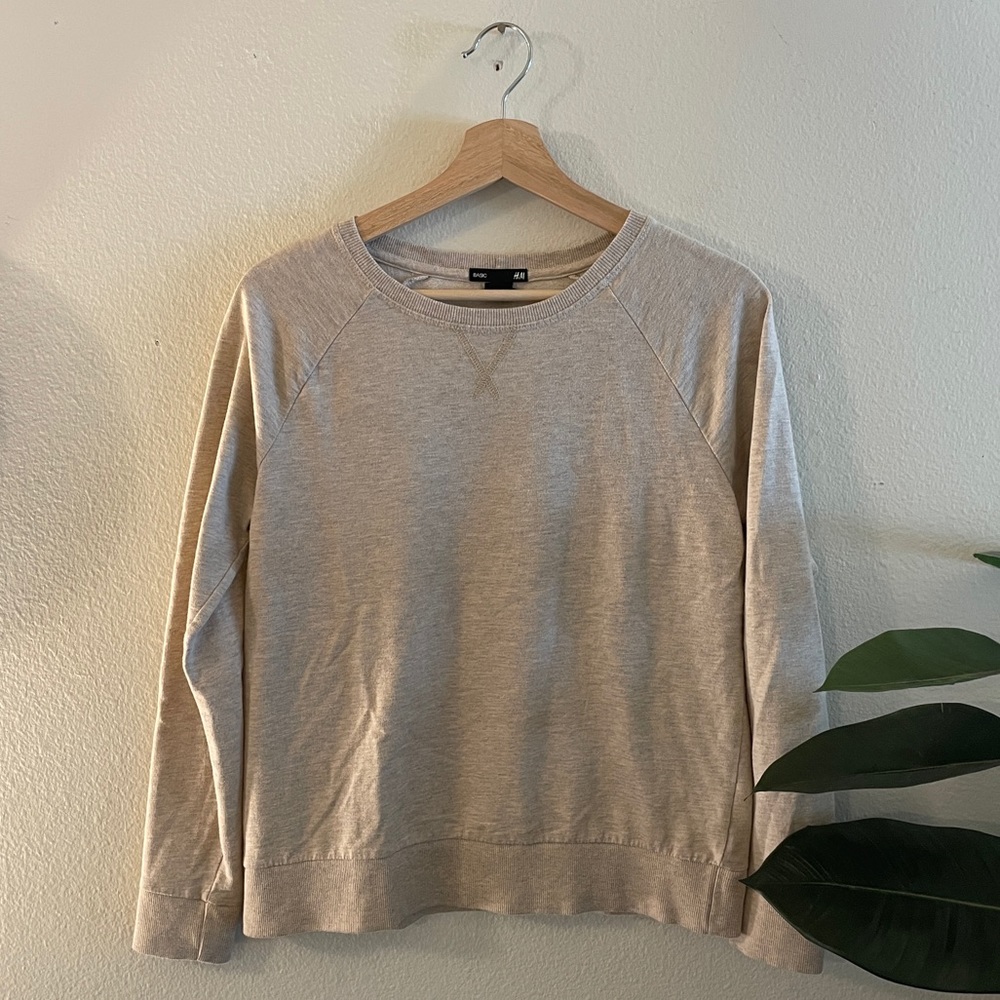 H&M Oatmeal Crewneck Sweatshirt